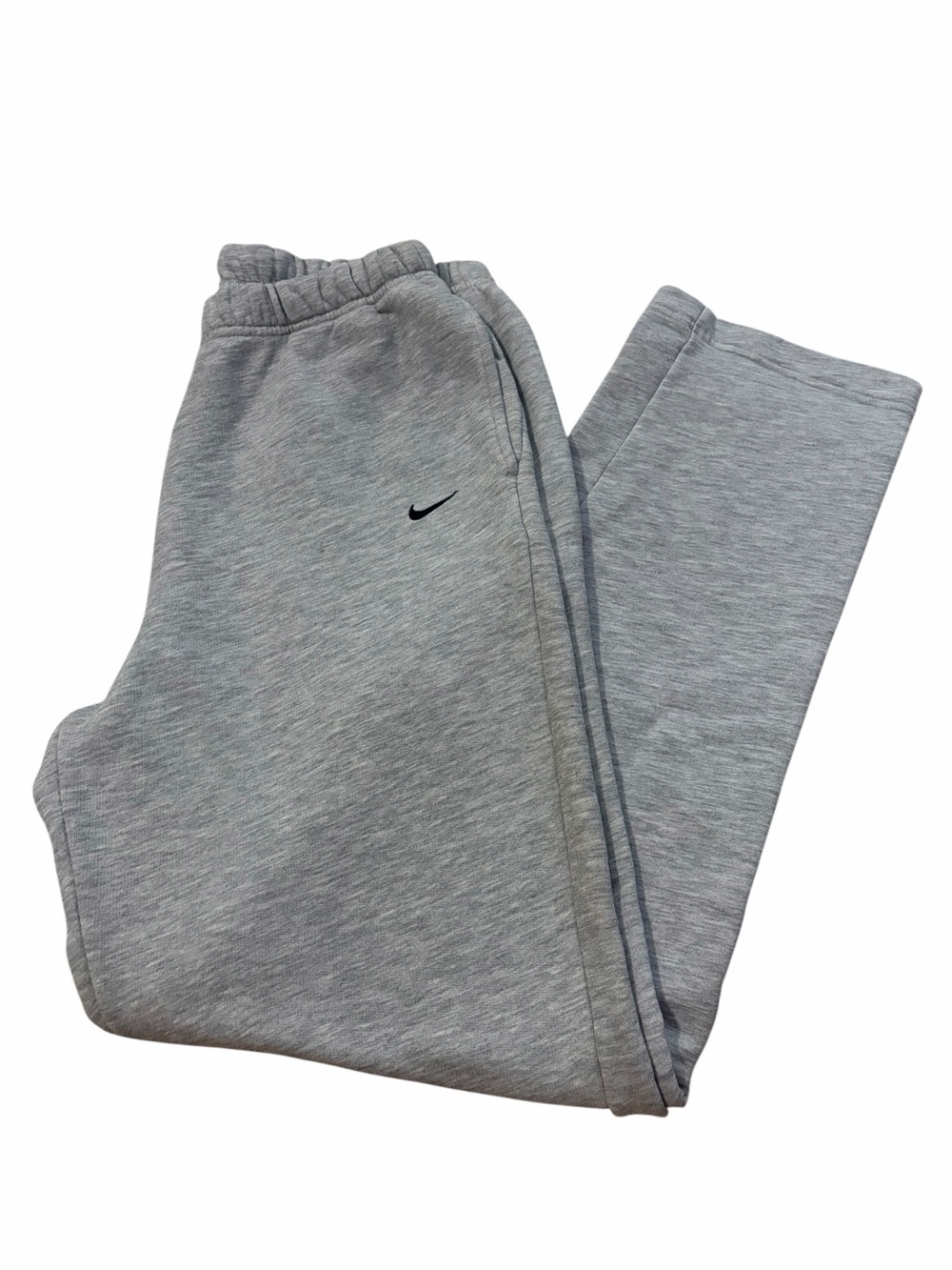 VTG Nike Fleece Lined Sweatpants Mens Large Y2K Gray Relaxing Gym Workout
